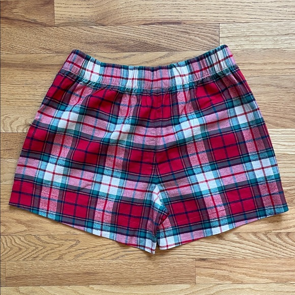 Hanna Andersson Women's Holiday Flannel Pajama Shorts - Picture 6 of 7